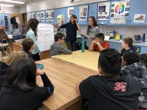 SOMS Peer Leaders present to sixth-graders