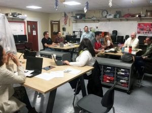 Makerspaces with teachers seated