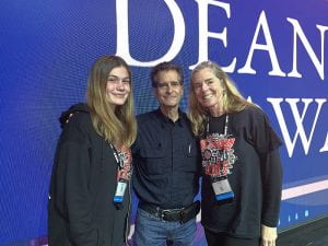 Student, teacher and Dean Kamen