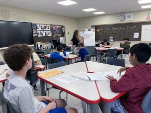 Juneteenth classroom lesson at SOMS