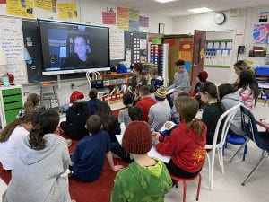 CLE fifth graders speak with archaeology professor